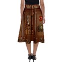 Steampunk Design Perfect Length Midi Skirt View2