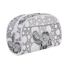 Elegant Mandala Elephant In Black And Wihte Makeup Case (small)