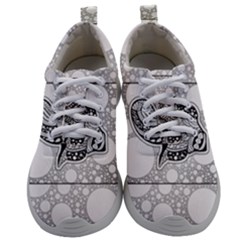 Elegant Mandala Elephant In Black And Wihte Mens Athletic Shoes