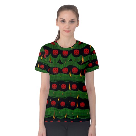 Pumkin Time Maybe Halloween Women s Cotton Tee by pepitasart