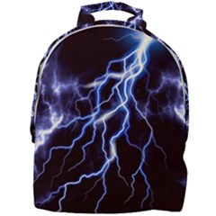 Blue Thunder Colorful Lightning Graphic Mini Full Print Backpack by picsaspassion