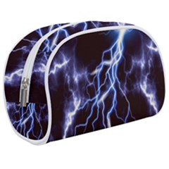 Blue Thunder Colorful Lightning Graphic Makeup Case (medium)