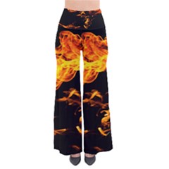 Can Walk On Fire, Black Background So Vintage Palazzo Pants by picsaspassion