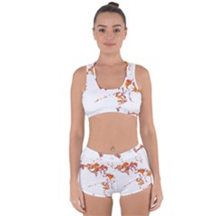 Can Walk On Fire, White Background Racerback Boyleg Bikini Set by picsaspassion