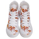 Can Walk on Fire, white background Women s Hi-Top Skate Sneakers View1