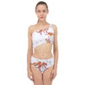 Can Walk on Fire, white background Spliced Up Two Piece Swimsuit View1