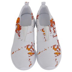 Can Walk On Fire, White Background No Lace Lightweight Shoes by picsaspassion