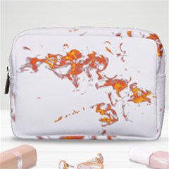 Can Walk On Fire, White Background Make Up Pouch (medium) by picsaspassion