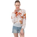 Can Walk on Fire, white background Banded Bottom Chiffon Top View1