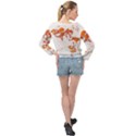 Can Walk on Fire, white background Banded Bottom Chiffon Top View2