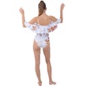 Can Walk on Fire, white background Drape Piece Swimsuit View2