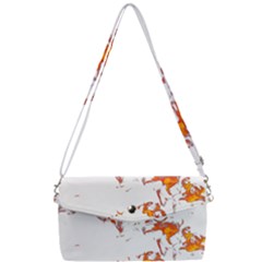 Can Walk On Fire, White Background Removable Strap Clutch Bag