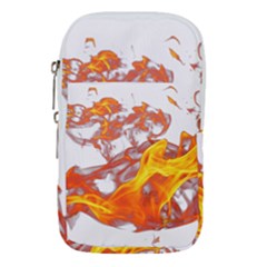 Can Walk on volcano Fire, white background Waist Pouch (Large)