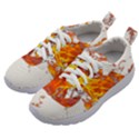 Can Walk on volcano Fire, white background Kids Athletic Shoes View2