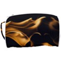 Can Walk on volcano Fire, black background Toiletries Pouch View3