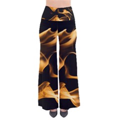 Can Walk On Volcano Fire, Black Background So Vintage Palazzo Pants by picsaspassion