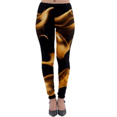 Can Walk On Volcano Fire, Black Background Lightweight Velour Leggings by picsaspassion