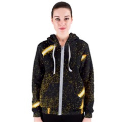 Cosmos Comet Dance, Digital Art Impression Women s Zipper Hoodie