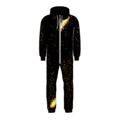 Cosmos Comet Dance, Digital Art Impression Hooded Jumpsuit (kids)