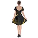 Cosmos comet dance, Digital art impression Short Sleeve Bardot Dress View2