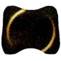 Cosmos comet dance, Digital art impression Velour Head Support Cushion View1