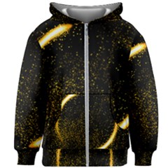 Cosmos Comet Dance, Digital Art Impression Kids  Zipper Hoodie Without Drawstring