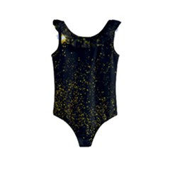 Cosmos Comet Dance, Digital Art Impression Kids  Frill Swimsuit by picsaspassion