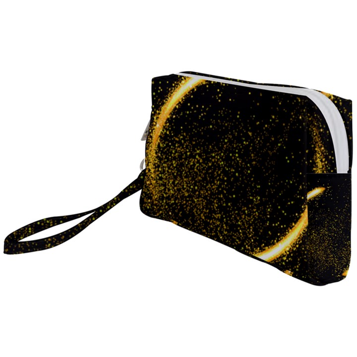 Cosmos comet dance, Digital art impression Wristlet Pouch Bag (Small)