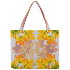 Autumn Maple Leaves, Floral Art Mini Tote Bag by picsaspassion