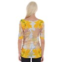 Autumn maple leaves, floral art Wide Neckline Tee View2