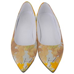 Autumn Maple Leaves, Floral Art Women s Low Heels by picsaspassion