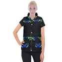 Colorful Neon Art Light rays, rainbow colors Women s Button Up Vest View1