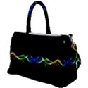 Colorful Neon Art Light rays, rainbow colors Duffel Travel Bag View1