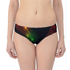 Colorful Neon Art Light Rays, Rainbow Colors Hipster Bikini Bottoms by picsaspassion