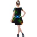 Colorful Neon Art Light rays, rainbow colors Kids  Tie Up Tunic Dress View2