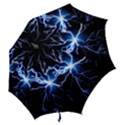 Blue Thunder Colorful Lightning graphic impression Hook Handle Umbrellas (Medium) View2