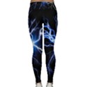 Blue Thunder Colorful Lightning graphic impression Classic Yoga Leggings View2