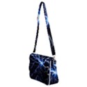 Blue Thunder Colorful Lightning graphic impression Shoulder Bag with Back Zipper View2