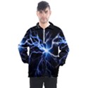 Blue Thunder Colorful Lightning graphic impression Men s Half Zip Pullover View1