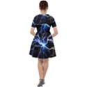 Blue Thunder Colorful Lightning graphic impression Sailor Dress View2