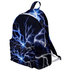 Blue Thunder Colorful Lightning Graphic Impression The Plain Backpack by picsaspassion