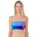 Blue Lightning colorful digital art Bandeau Top View1