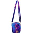 Blue Lightning colorful digital art Shoulder Strap Belt Bag View3