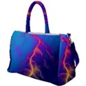 Blue Lightning colorful digital art Duffel Travel Bag View1