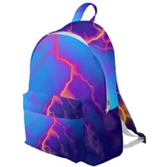 Blue Lightning Colorful Digital Art The Plain Backpack by picsaspassion