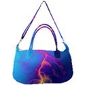 Blue Lightning colorful digital art Removal Strap Handbag View2