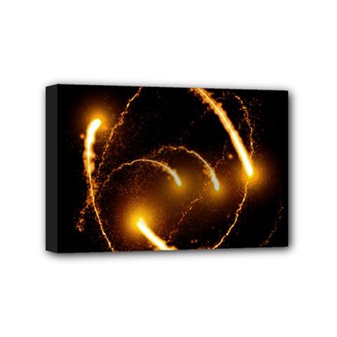 Flying Comets In The Cosmos Mini Canvas 6  X 4  (stretched) by picsaspassion