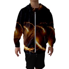 Flying Comets In The Cosmos Kids  Hooded Windbreaker