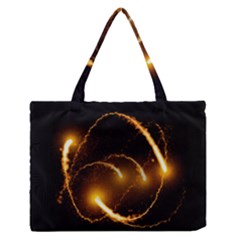 Flying Comets In The Cosmos Zipper Medium Tote Bag by picsaspassion