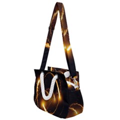 Flying Comets In The Cosmos Rope Handles Shoulder Strap Bag by picsaspassion